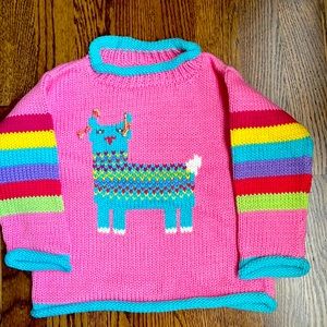 Adorable alpaca sweater